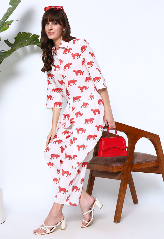 Snow Panther White Co-Ord Set