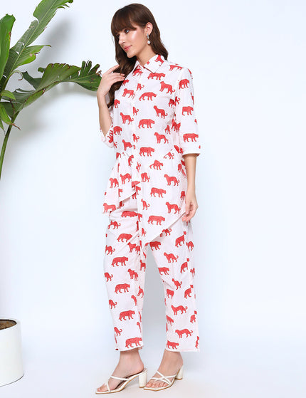 Snow Panther White Co-Ord Set