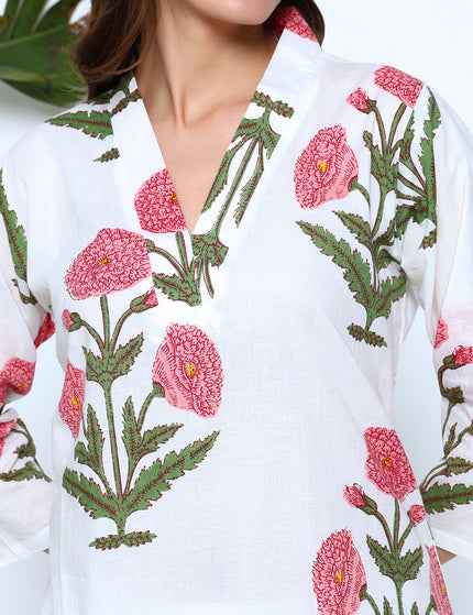 Peaceful Garden of Dreams Kurti Plazo Set